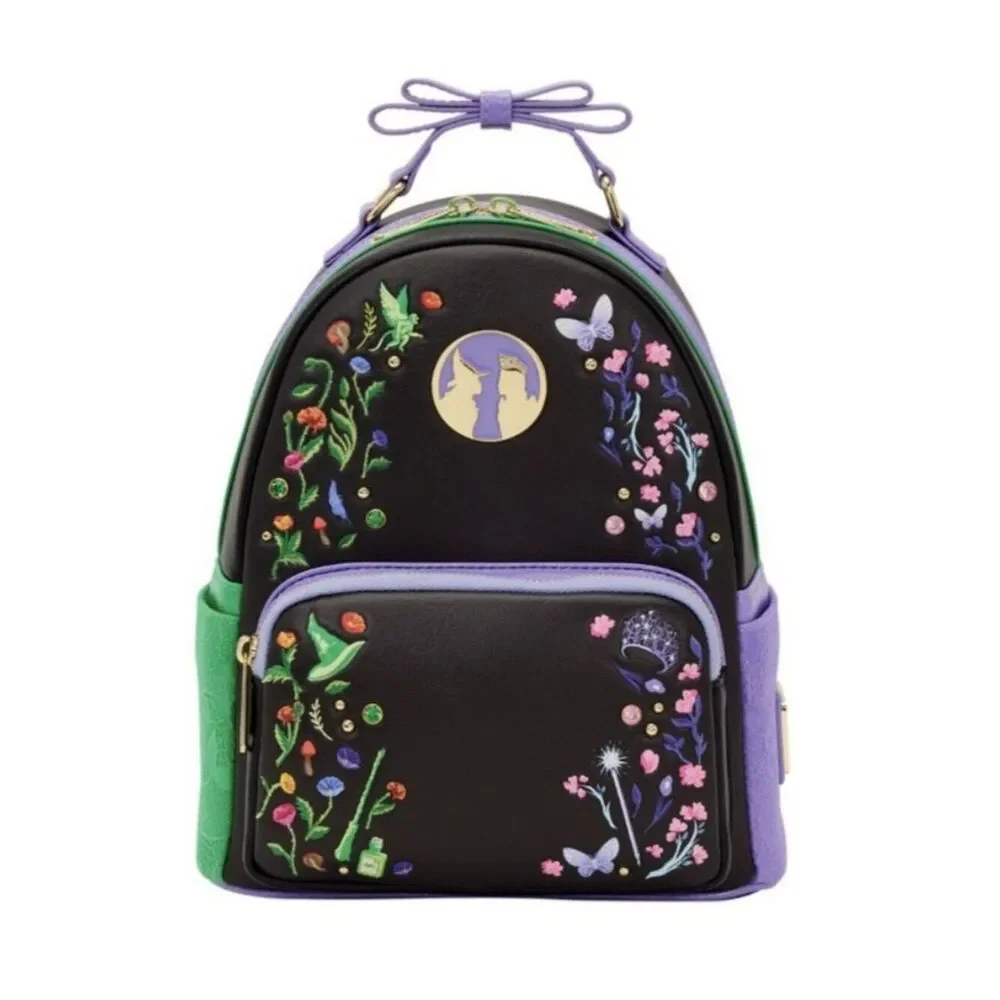 Loungefly Wicked Glinda & Elphaba Floral & Lace Mini Backpack Embroidered NWT